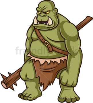 Male orc warrior. PNG - JPG and vector EPS (infinitely scalable).