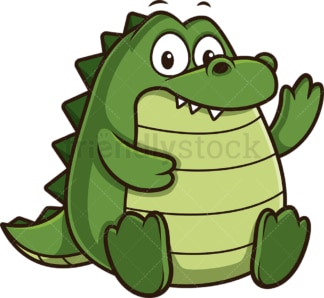 Chubby alligator. PNG - JPG and vector EPS (infinitely scalable).