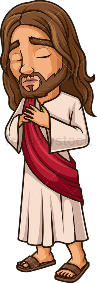Sorrowful Jesus Christ. PNG - JPG and vector EPS (infinitely scalable).