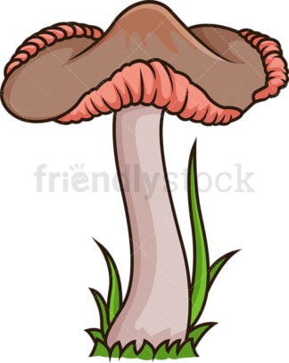 Odd wild mushroom. PNG - JPG and vector EPS file formats (infinitely scalable). Image isolated on transparent background.