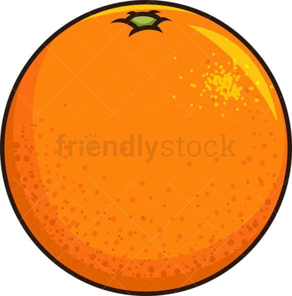 Orange fruit. PNG - JPG and vector EPS file formats (infinitely scalable). Image isolated on transparent background.