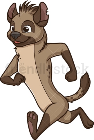 Hyena running. PNG - JPG and vector EPS (infinitely scalable).