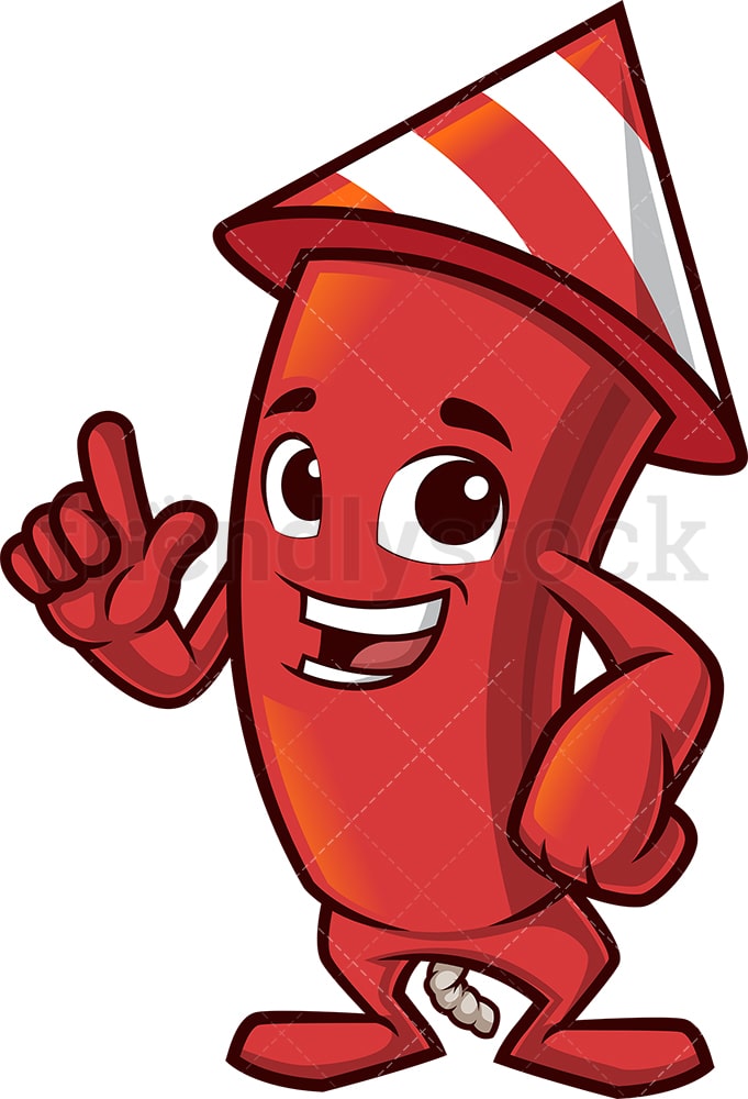 Firework pointing up. PNG - JPG and vector EPS (infinitely scalable).