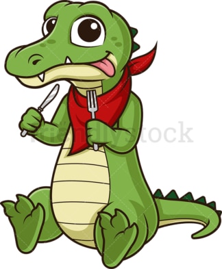 Hungry alligator. PNG - JPG and vector EPS (infinitely scalable).