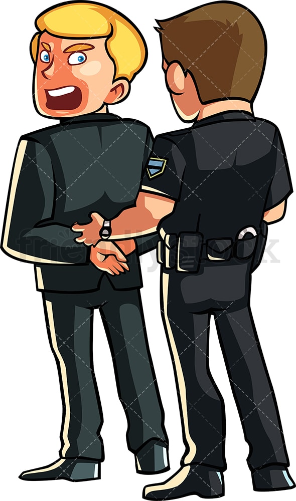 police arresting clipart