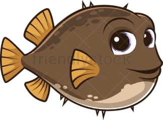 Cute brown fish. PNG - JPG and vector EPS (infinitely scalable).