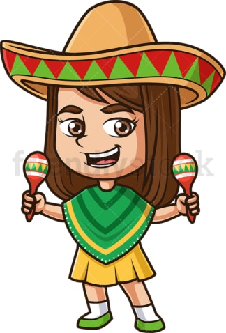 Mexican girl. PNG - JPG and vector EPS (infinitely scalable).