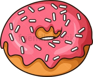 Simple donut. PNG - JPG and vector EPS file formats (infinitely scalable). Image isolated on transparent background.