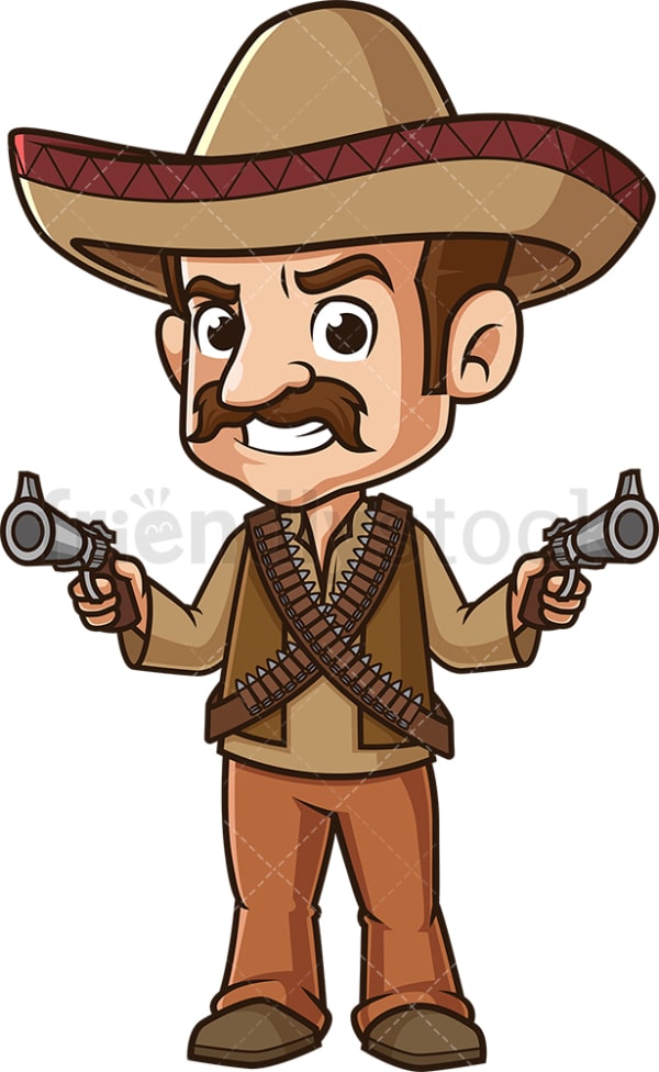 Mexican bandit. PNG - JPG and vector EPS (infinitely scalable).