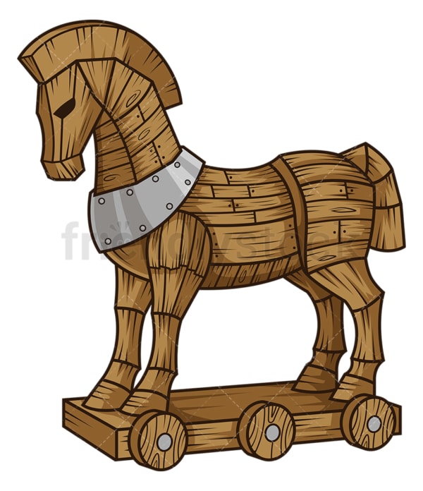 Trojan Horse Cartoon Clipart Vector FriendlyStock