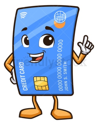 Credit card pointing up. PNG - JPG and vector EPS (infinitely scalable).
