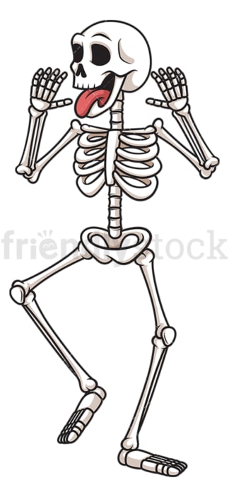 Silly skeleton. PNG - JPG and vector EPS (infinitely scalable).