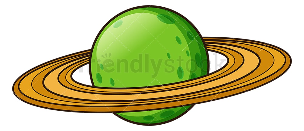 Green retro planet. PNG - JPG and vector EPS (infinitely scalable).