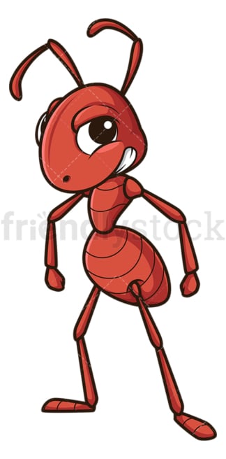 Angry ant. PNG - JPG and vector EPS (infinitely scalable).