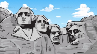 Mount rushmore background in 16:9 aspect ratio. PNG - JPG and vector EPS file formats (infinitely scalable).
