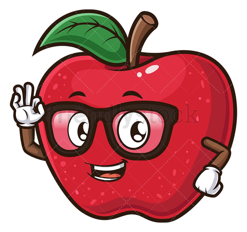 Apple making a-okay gesture. PNG - JPG and vector EPS (infinitely scalable).