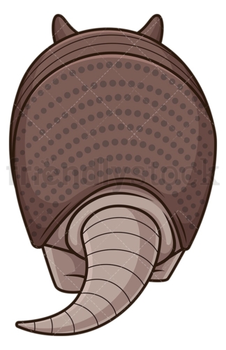 Armadillo back view. PNG - JPG and vector EPS (infinitely scalable).