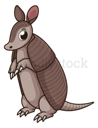Armadillo standing. PNG - JPG and vector EPS (infinitely scalable).