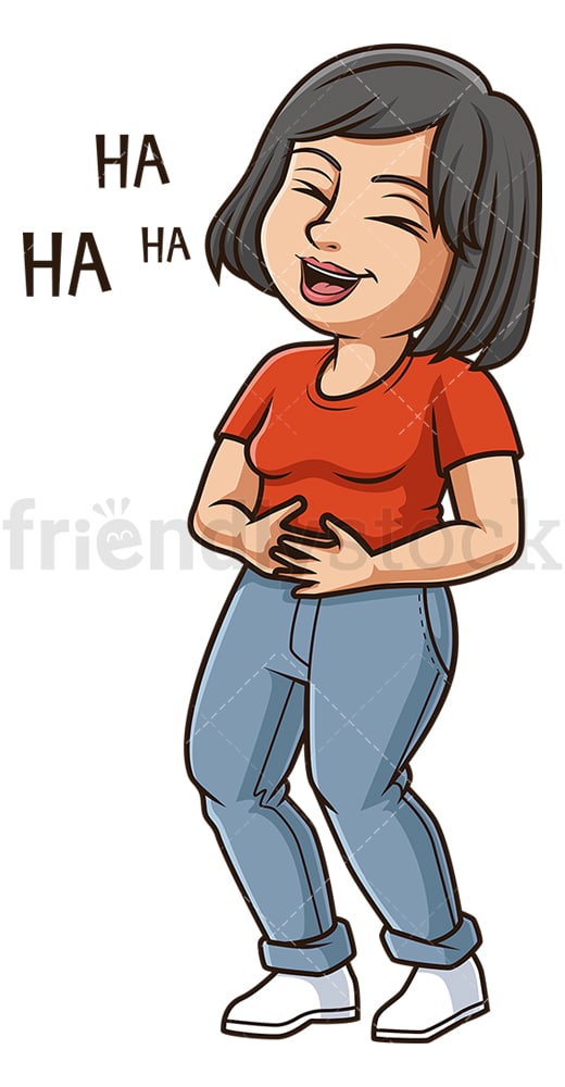 woman laughing clip art