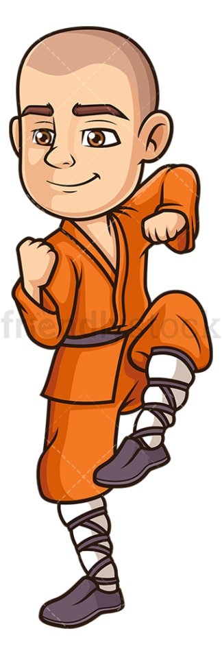 Shaolin monk kung fu. PNG - JPG and vector EPS (infinitely scalable).