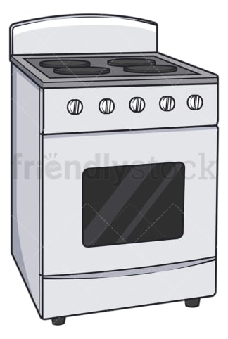 Stove with oven. PNG - JPG and vector EPS file formats (infinitely scalable). Image isolated on transparent background.