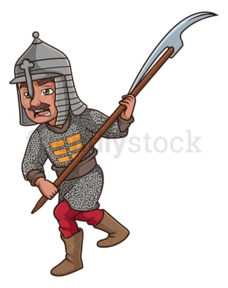 Ottoman turk pikeman. PNG - JPG and vector EPS (infinitely scalable).