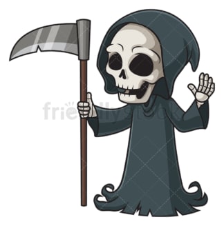 Grim reaper talking. PNG - JPG and vector EPS (infinitely scalable).