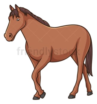 Horse walking. PNG - JPG and vector EPS (infinitely scalable).
