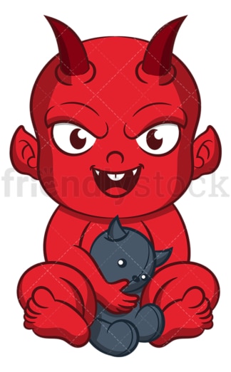 Baby devil. PNG - JPG and vector EPS (infinitely scalable).