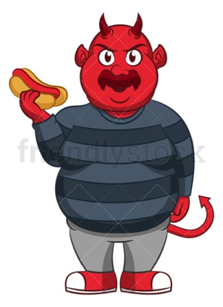 Chubby devil. PNG - JPG and vector EPS (infinitely scalable).