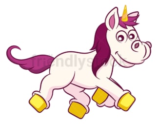 Unicorn lying down. PNG - JPG and vector EPS (infinitely scalable).