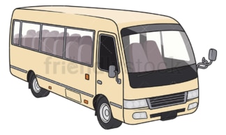 Old bus. PNG - JPG and vector EPS file formats (infinitely scalable). Image isolated on transparent background.
