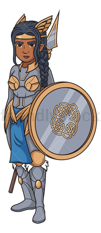Valkyrie shield-maiden. PNG - JPG and vector EPS (infinitely scalable).