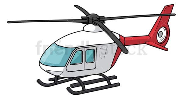 Light helicopter. PNG - JPG and vector EPS file formats (infinitely scalable). Image isolated on transparent background.