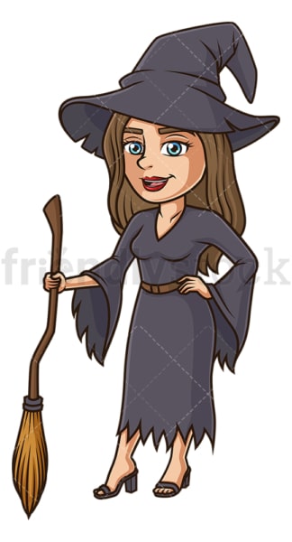 Woman witch costume. PNG - JPG and vector EPS (infinitely scalable).