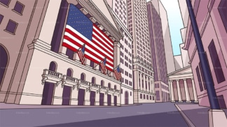New york stock exchange background in 16:9 aspect ratio. PNG - JPG and vector EPS file formats (infinitely scalable).