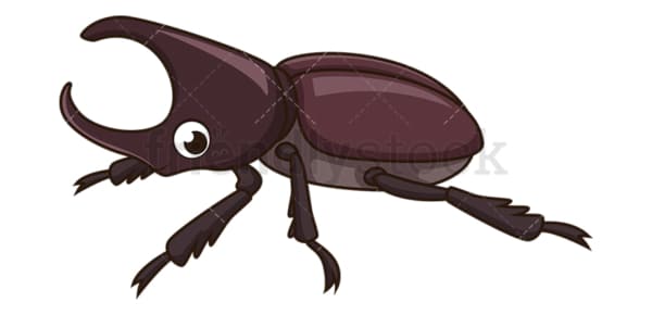 Cute beetle. PNG - JPG and vector EPS file formats (infinitely scalable). Image isolated on transparent background.