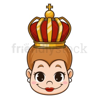 Queen head. PNG - JPG and vector EPS (infinitely scalable).