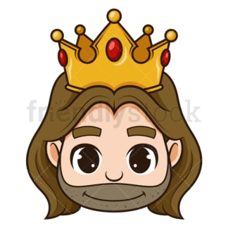 King head. PNG - JPG and vector EPS (infinitely scalable).