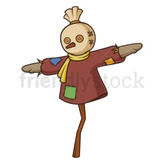 Patched scarecrow. PNG - JPG and vector EPS (infinitely scalable).