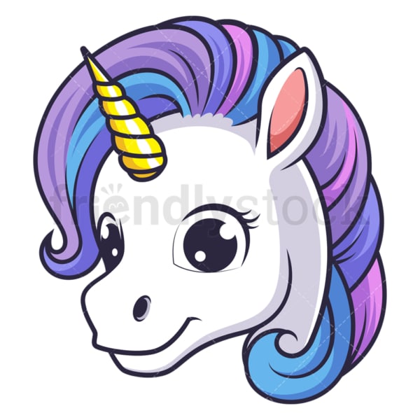 Unicorn head. PNG - JPG and vector EPS (infinitely scalable).