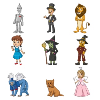 Wizard of oz. PNG - JPG and infinitely scalable vector EPS - on white or transparent background.
