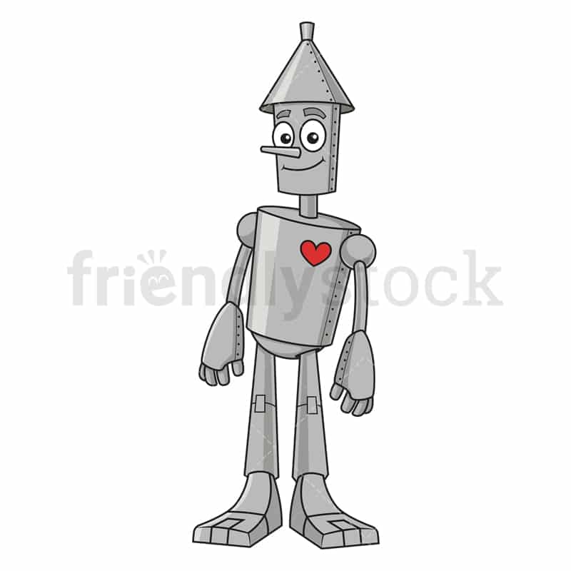 The Tin Man Cartoon Clipart Vector - FriendlyStock