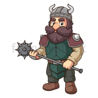 Dwarf warrior. PNG - JPG and vector EPS (infinitely scalable).
