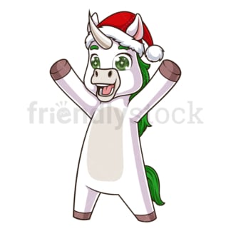 Christmas unicorn. PNG - JPG and vector EPS (infinitely scalable).