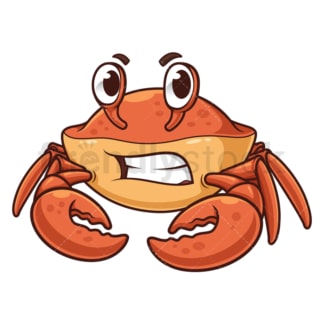 Angry crab. PNG - JPG and vector EPS (infinitely scalable).