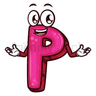 Lowercase letter p. PNG - JPG and vector EPS file formats (infinitely scalable). Image isolated on transparent background.