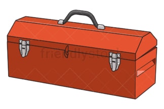 Realistic tool box. PNG - JPG and vector EPS file formats (infinitely scalable). Image isolated on transparent background.