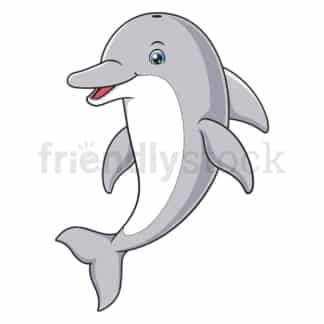 Smiling dolphin. PNG - JPG and vector EPS (infinitely scalable).