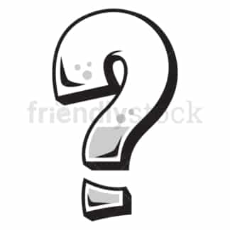 Graffiti question mark . PNG - JPG and vector EPS file formats (infinitely scalable). Image isolated on transparent background.
